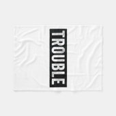 Where I Go Trouble Follows Funny Matching Couple S フリースブランケット (正面(横))