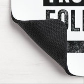 Where I Go Trouble Follows Funny Matching Couple S マウスパッド (コーナー)