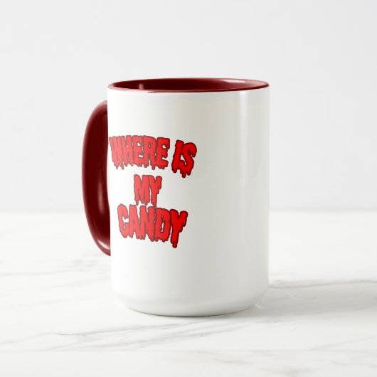 Where Is My Candy Mug – For the Bold & Brave 🍬💥 マグカップ (正面左)