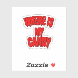 Where Is My Candy Sticker – Bold & Fun 🍬💥 シール