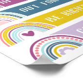 Where is Psychologist Office Door Sign Rainbow ポスター (角)