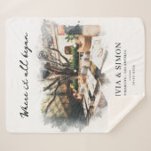 Where It All Began Romantic Couple's Gift シェルパブランケット (正面(横))