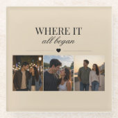 Where It All Began Three Photo Memory ガラスコースター (正面)