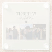 Where It All Began Three Photo Memory ガラスコースター (裏面)