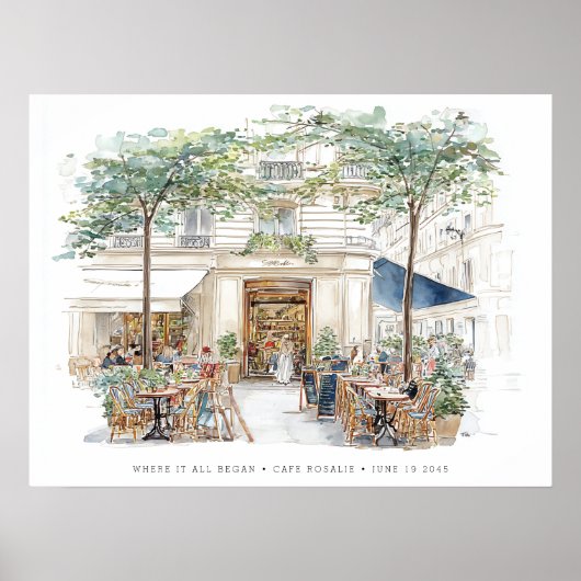 Where It All Began Upload Your Own Location Sketch ポスター (正面)