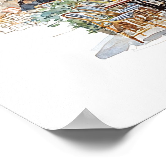 Where It All Began Upload Your Own Location Sketch ポスター (角)