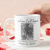 Where It All began Valentine's Day Engagement gift コーヒーマグカップ