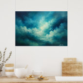 Where Light Breathes Abstract ポスター (キッチン)