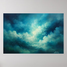 Where Light Breathes Abstract ポスター