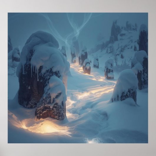 Where Light Wanders in Winter ポスター (正面)