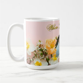 Where Love Blooms Mug | Spring Romance Photo Mug コーヒーマグカップ
