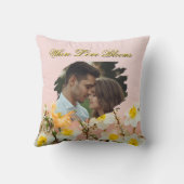 Where Love Blooms Pillow | Spring Romance Throw  クッション (裏面)