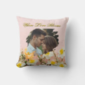 Where Love Blooms Pillow | Spring Romance Throw  クッション (正面)