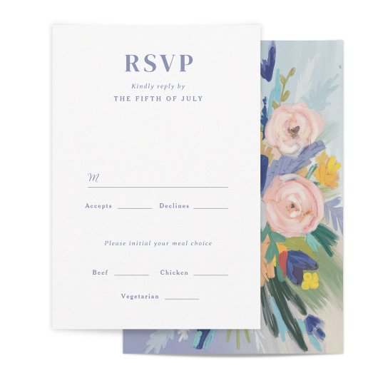 Where Love Growes Wedding RSVP Card