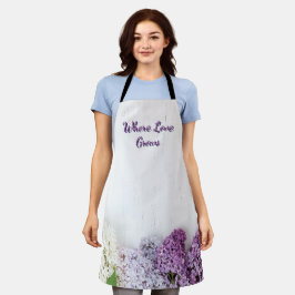 Where Love Grows Apron | Lilac Spring Kitchen  エプロン
