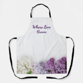 Where Love Grows Apron | Lilac Spring Kitchen  エプロン (正面)