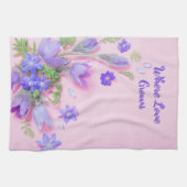 Where Love Grows Kitchen Towel | Floral Tea Towel キッチンタオル (横)