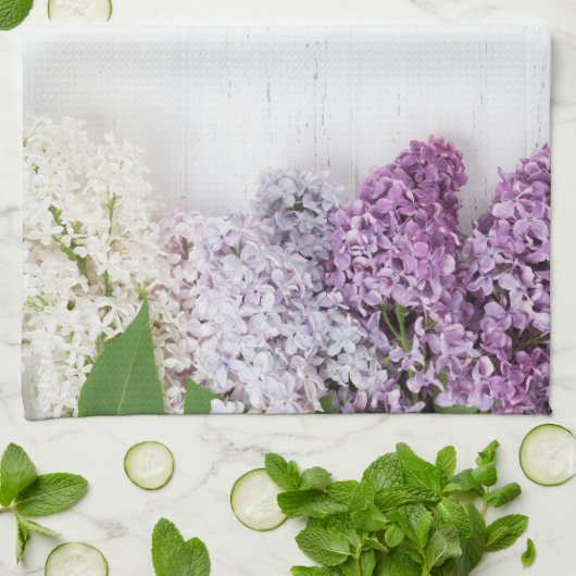 Where Love Grows Kitchen Towel | Lilac Spring Tea キッチンタオル (折り畳み)