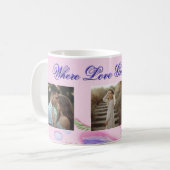 Where Love Grows Mug | Personalized Floral Photo  コーヒーマグカップ (正面左)