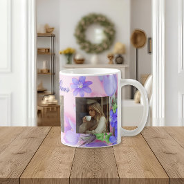 Where Love Grows Mug | Personalized Floral Photo  コーヒーマグカップ