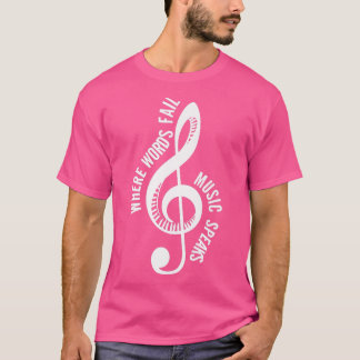 Where Music Speaks Song Writer  Tシャツ