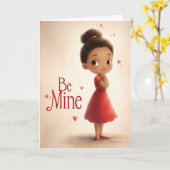 Where My Heart Rests Valentine Card カード (黄色い花)