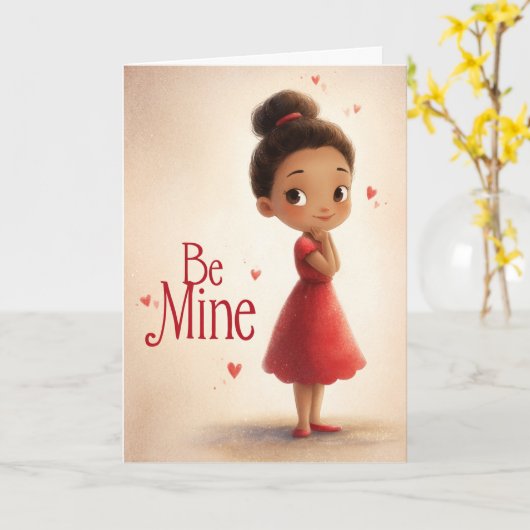 Where My Heart Rests Valentine Card カード (黄色い花)