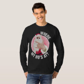 Where My Ho's At  Christmas Santa Inappropriate Me Tシャツ (正面フル)