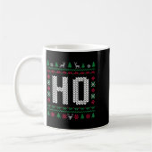 Where My Ho's At Ho Matching Couple Ugly Christmas コーヒーマグカップ (左)