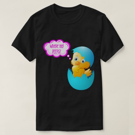 Where My Peeps (on Pink)   Tシャツ (デザイン正面)