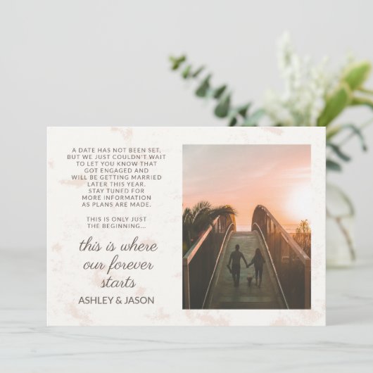 Where Our Forever Started婚約 招待状 (スタンド正面)