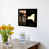 Where Our Journey Started New Yorkの写真 箔ポスター (レイダウン (キッチン))