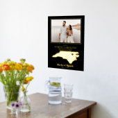 Where Our Journey Started North Carolinaの写真 箔ポスター (レイダウン (キッチン))