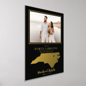 Where Our Journey Started North Carolinaの写真 箔ポスター (レイダウン)