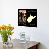 Where Our Journey Started West Virginia写真 箔ポスター (レイダウン (キッチン))