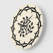 Where Pain Finds Peace ラージ壁時計 (傾斜)