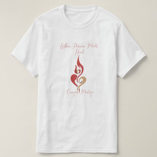 Where Passion Meets Heart Artist Name T-shirt Tシャツ (デザイン正面)