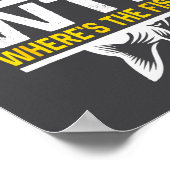 Where S The Fish Wtf Men S Funny Fishing  ポスター (角)