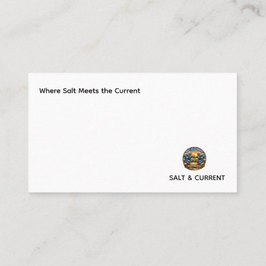 Where Salt Meets the Current 名刺 (裏面)