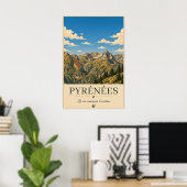 Where Silence Reaches the Summits – Pyrénées ポスター (ホームオフィス)