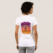 Where Sin Abounds Cross Sunset Script Tシャツ (裏面フル)
