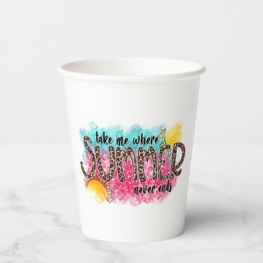 Where Summer Never Ends紙カップ 紙コップ (裏面)