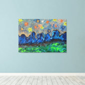 Where the Buffalos Roam - Stretted Canvas Print キャンバスプリント (インサイチュ (ウッドフロア))