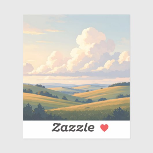 Where The Land Breathes - Square Vinyl シール (シート)