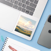 Where The Land Breathes - Square Vinyl シール (ノートパソコンとiPhone)