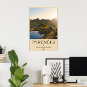 Where the Mountains Welcome the Dawn – Pyrénées ポスター (ホームオフィス)