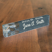 Where the Ocean Meets the Rocks デスクネームプレート (側面)