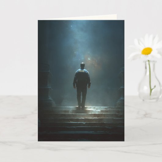 "Where the Stars Salute" Sympathy Card カード (小さな植物)