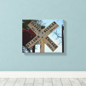 Where the Tracks Lead キャンバスプリント (インサイチュ (ウッドフロア))