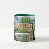 Where the Trout Rise – A Streamside Scene マグカップ (中央)